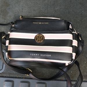 Light pink and black Tommy Hilfiger purse